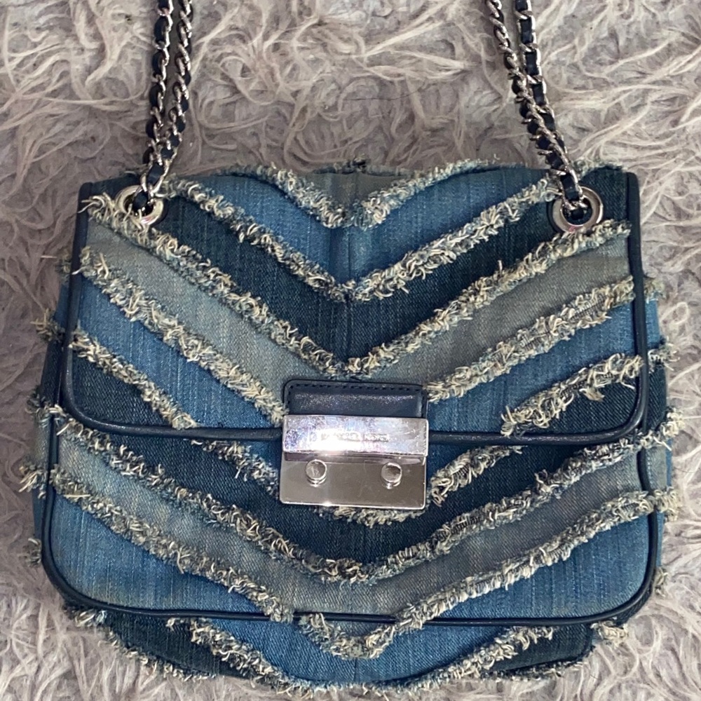 MICHAEL KORS MULTI DENIM CROSSBODY